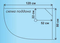 ВМ-8802 комф. правая выс. поддон, зад стенка чёрн 120*80*215